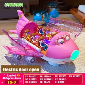 Kids Electric Music Simulation Car Plane Aircraft