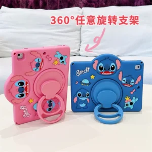 Cute Cartoon Stitch Silicone Tablet Protective Case