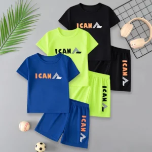 Summer Multi-color  Casual Suit Boys And Girls